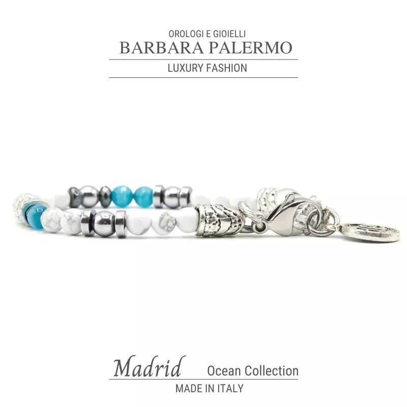 Bracciale occhio di gatto Aulite ematite Ocean Madrid