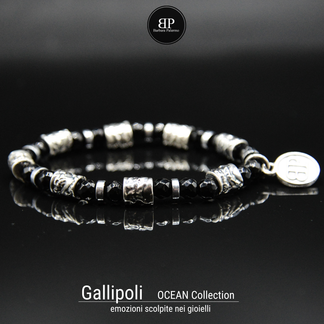 Gallipoli-Armband aus schwarzem Onyx