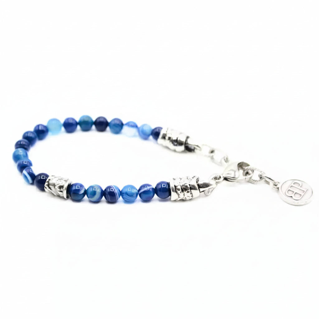 Bracciale Tamashii Agata Blu Striata – BLUES900-216 – Zero Gioielli Bracciale Tamashii Agata Blu Striata – BLUES900-216 – Zero Gioielli