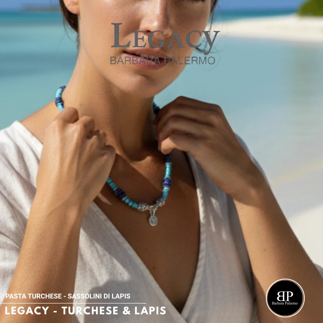 Collana Legacy – Turchese & Lapis