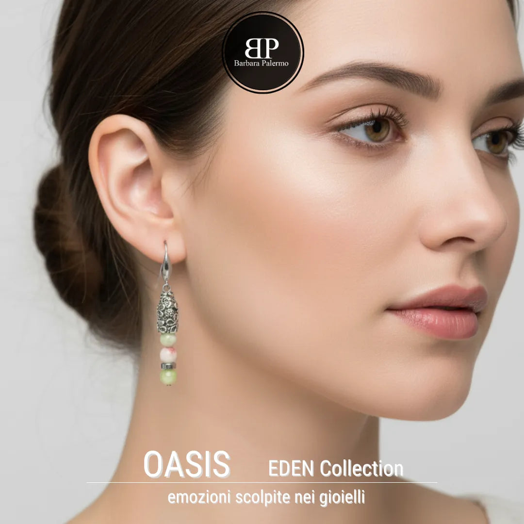 Oasis Ohrringe: Jade-Eleganz