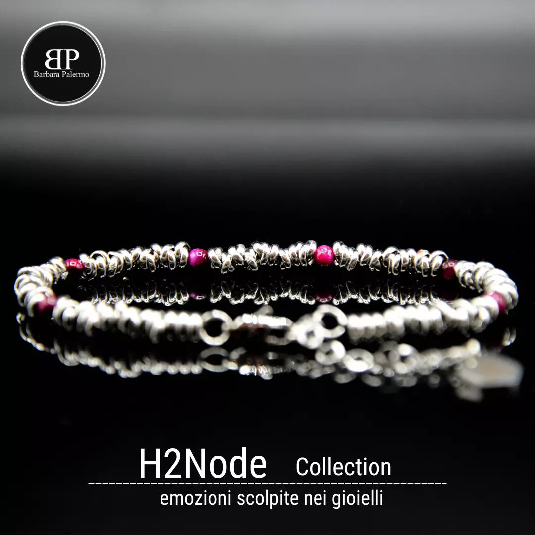 H2Node-Armband – Lila Tigerauge