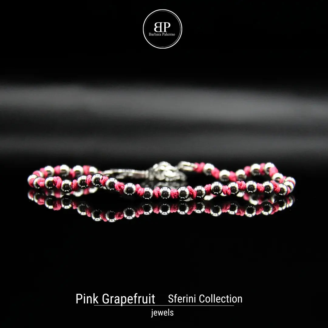 Pink Grapefruit - Bracciale Sferini: Energia Frizzante al Polso