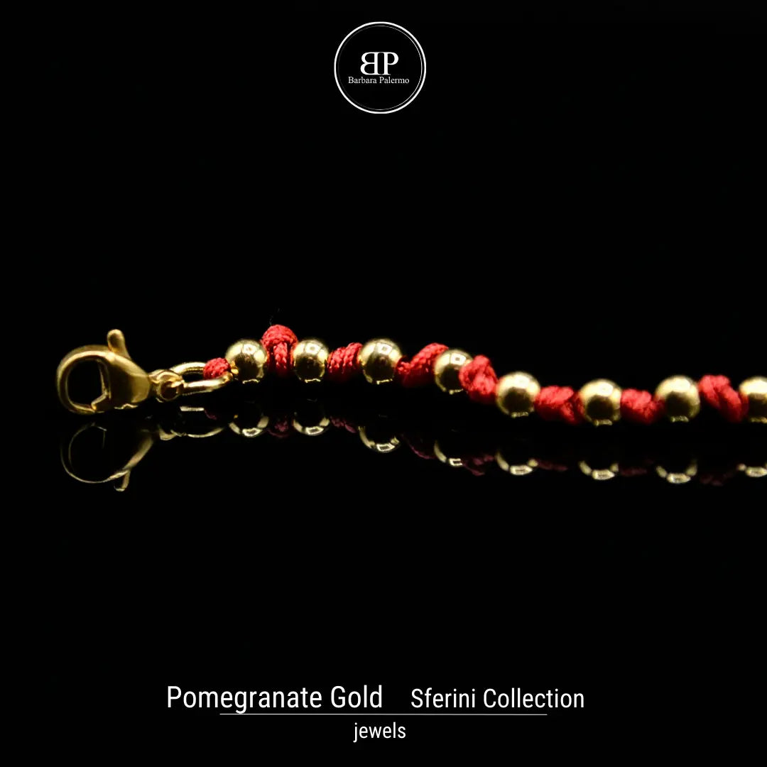 Pomegranate Gold - Eleganza e Passione in un Bracciale