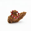 Anello Elastico con Agata Rossa e Acciaio