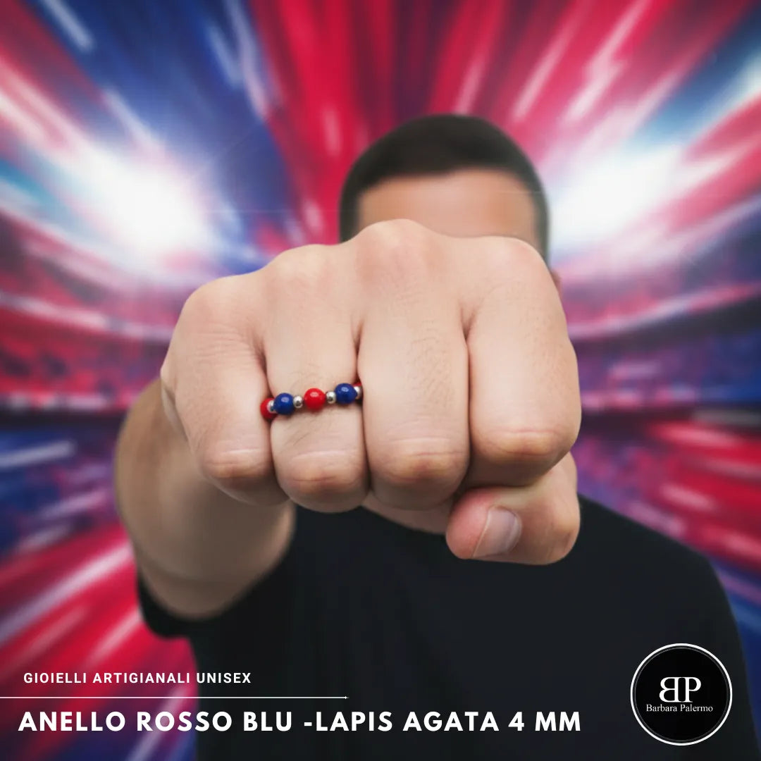 Anello Elastico Rosso Blu