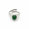 Anello Eternity con Giada Verde - Eleganza Senza Tempo