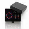 SET ROSSO BLU – ANELLO E ORECCHINI