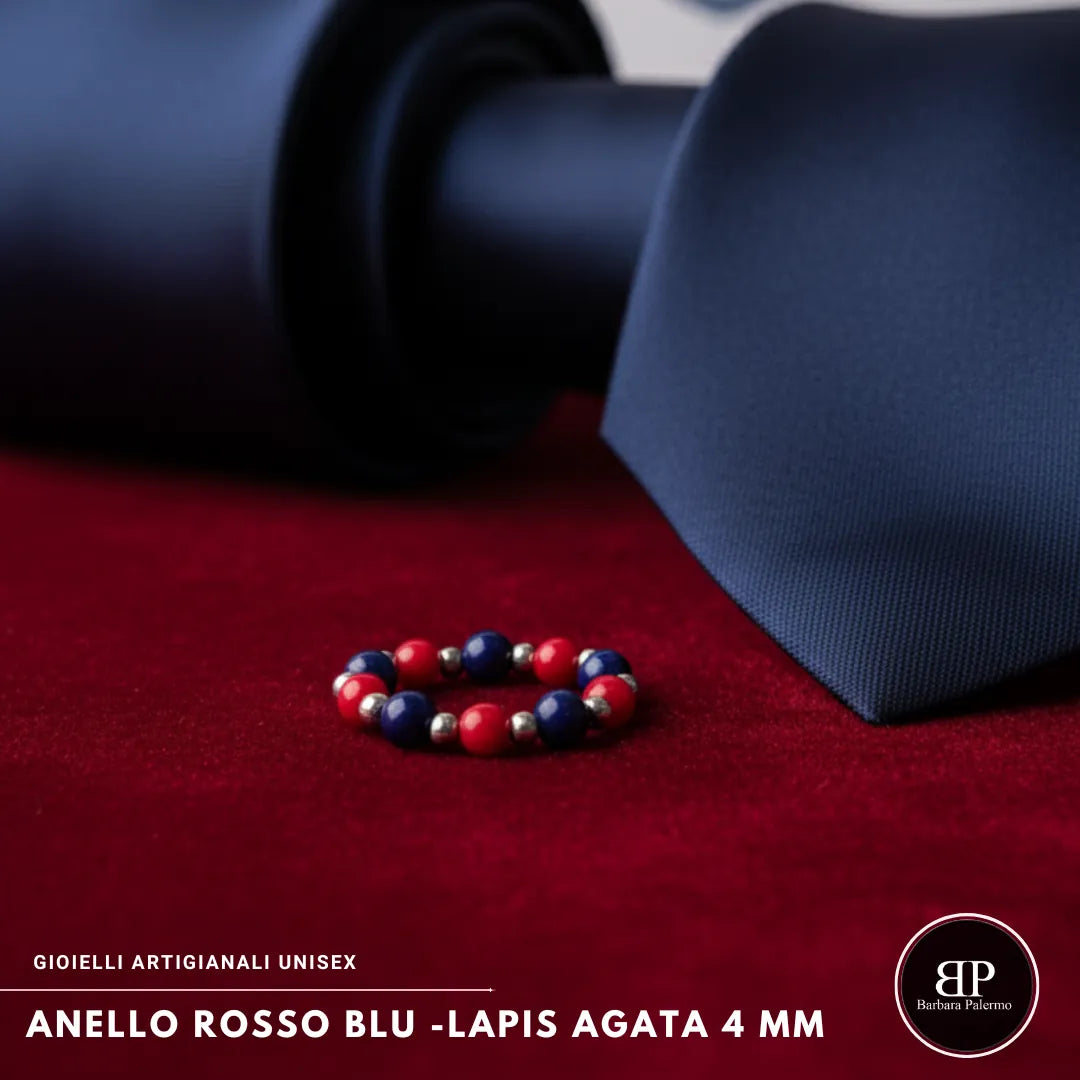 Anello Elastico Rosso Blu