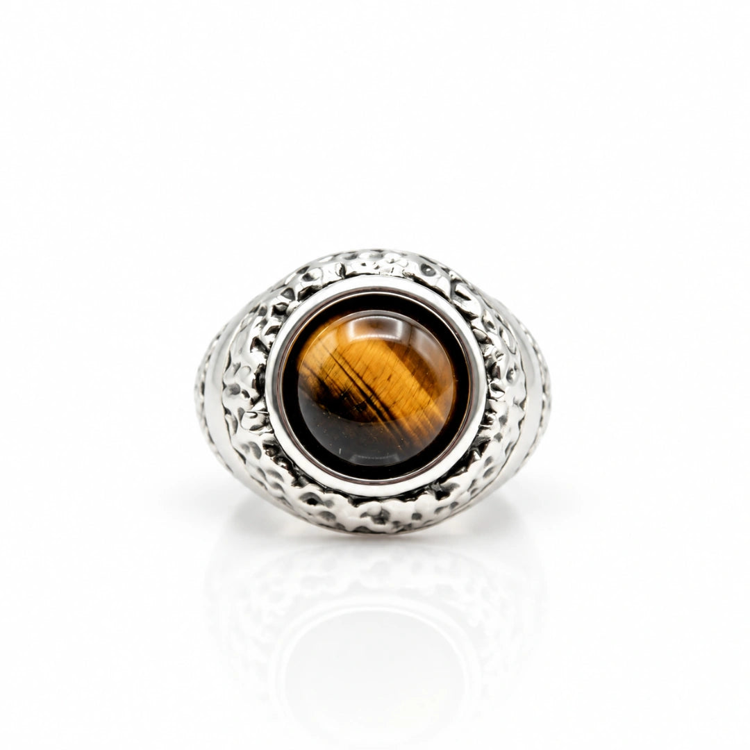 Anello Ocean occhio di tigre Aurum