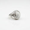 Anello pietra bianca Ocean Howlite Frost