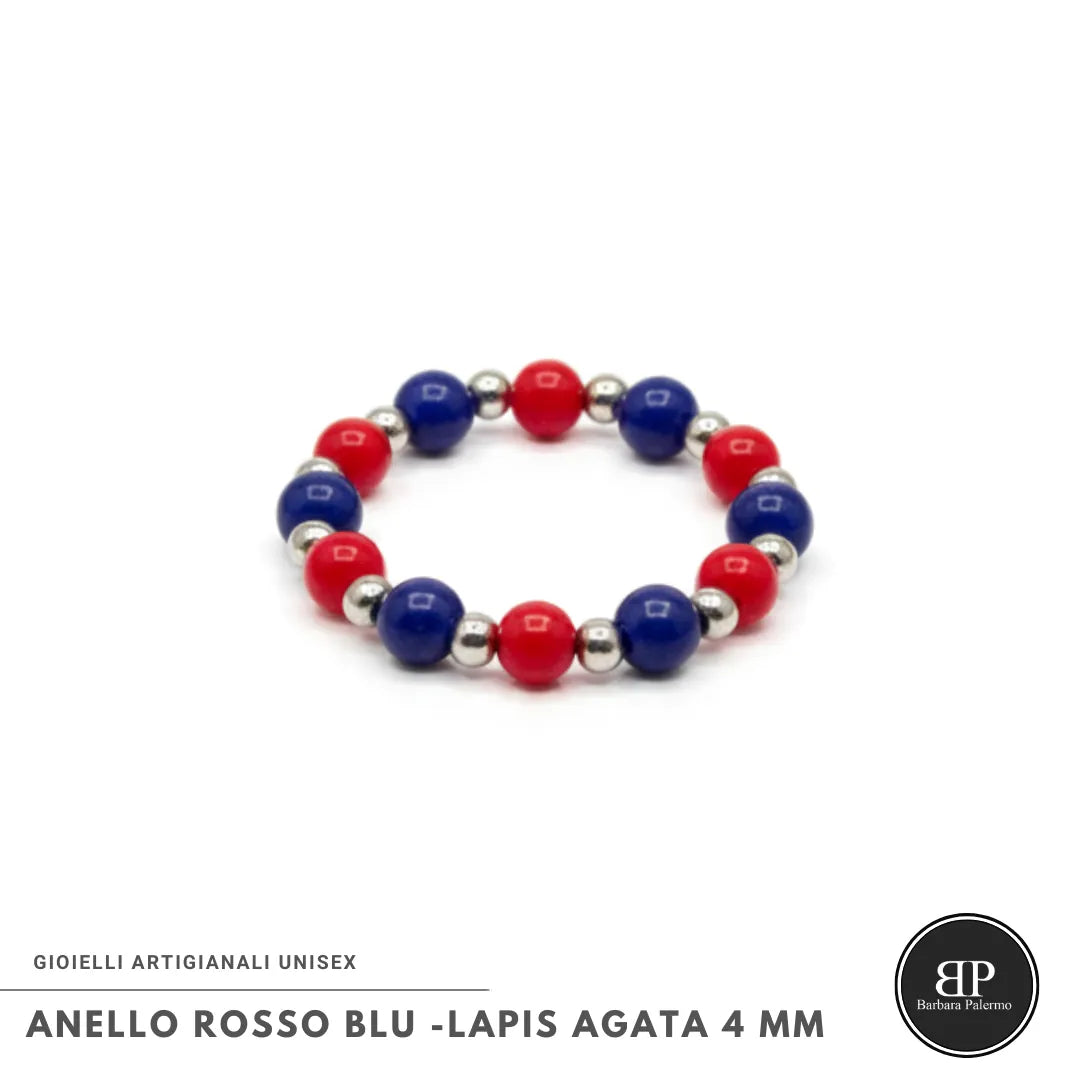 Anello Elastico Rosso Blu