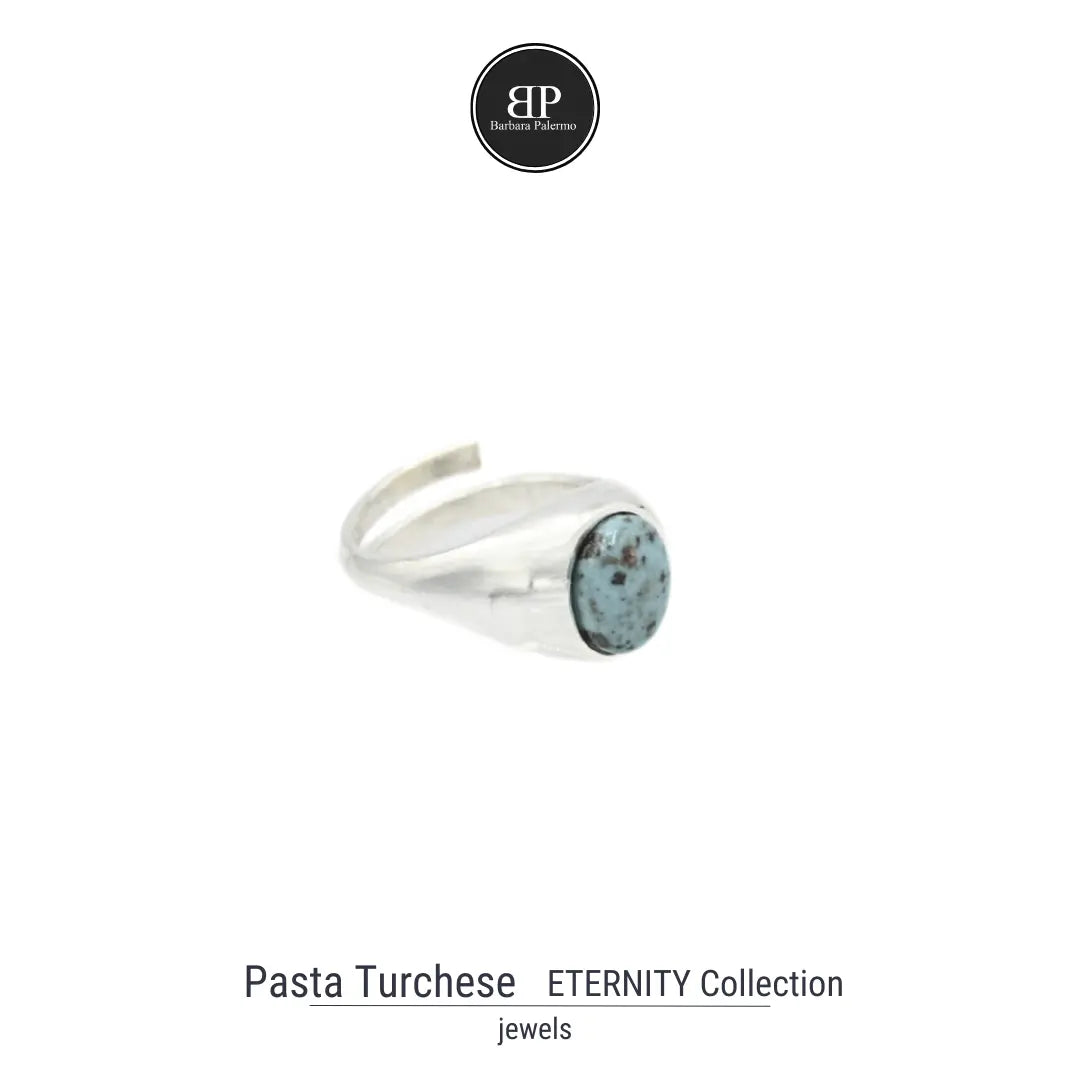 Eternity - Anello con Pasta Turchese: Un Simbolo di Fascino ed Eleganza