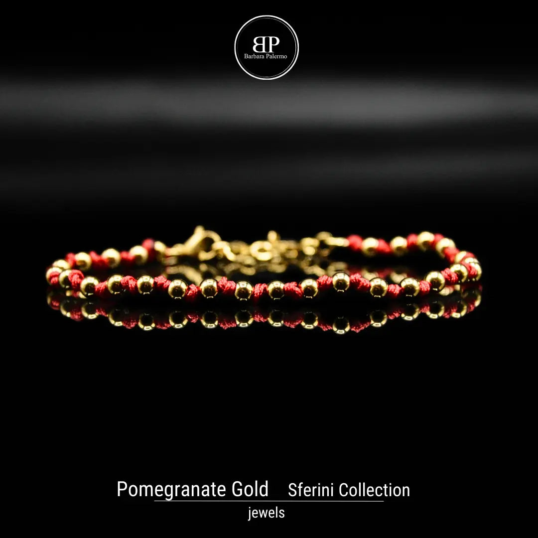 Pomegranate Gold - Eleganza e Passione in un Bracciale