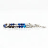Armband Obsidian Blauer Achat Hämatit Silber Ozean Miami