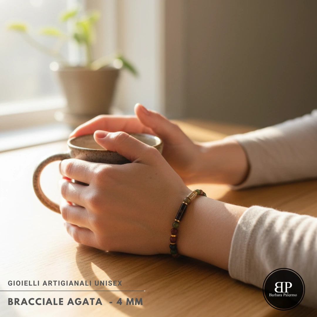 Indisches Achat-Halsband