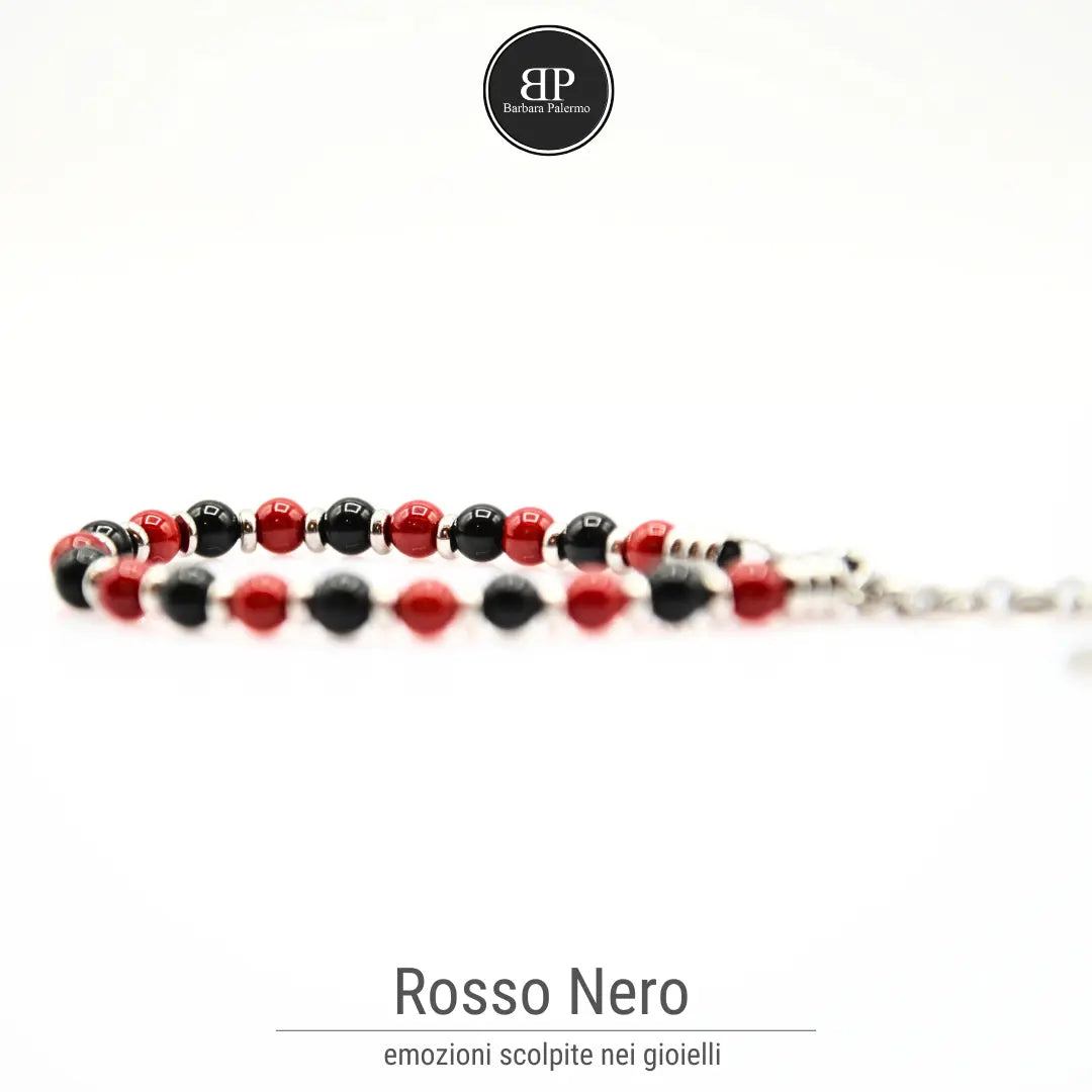 Braccialetto Rosso Nero - Passione e Stile Senza Tempo