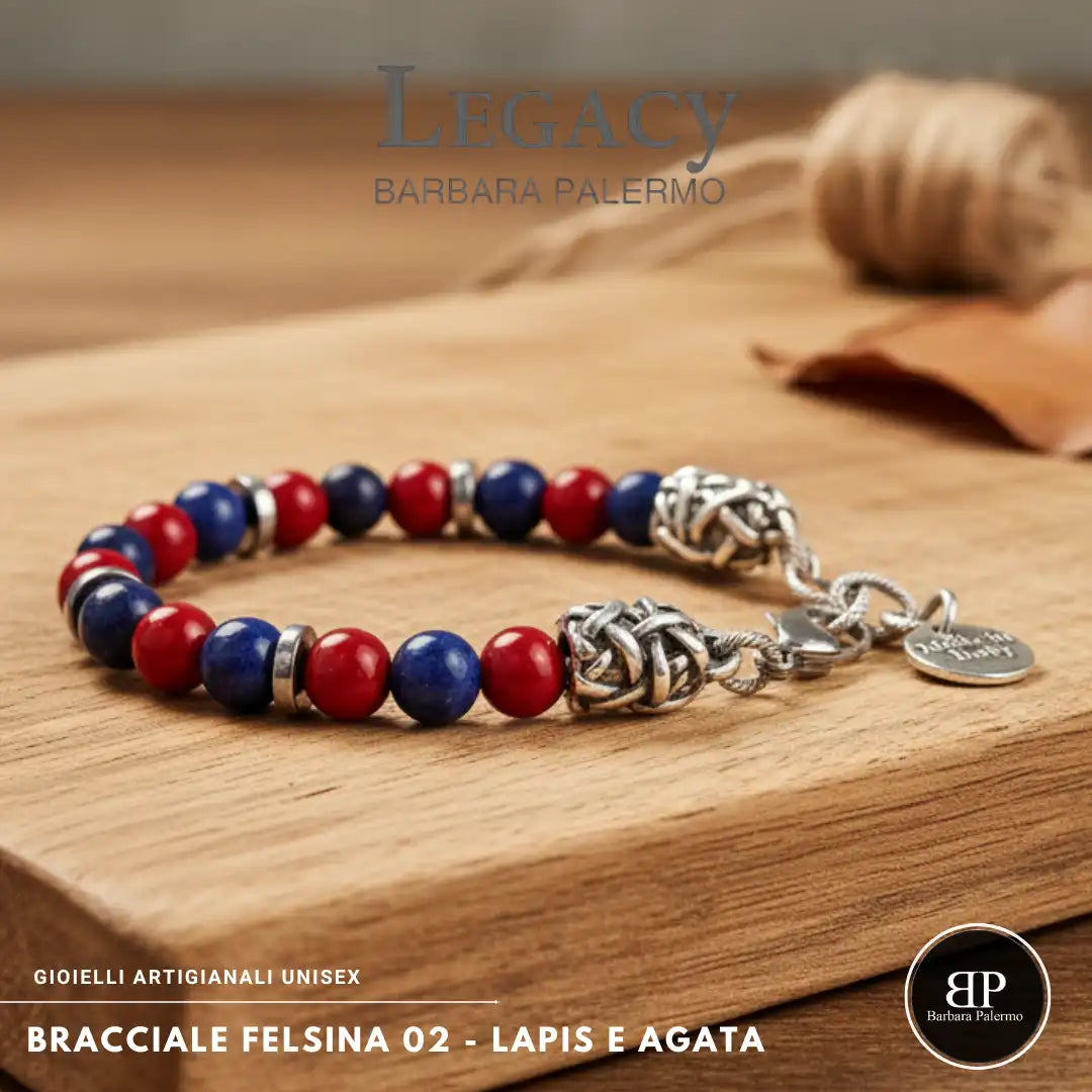 Bracciale Felsina 02 – Rosso Blu