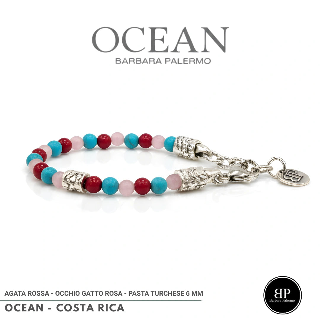 Bracciale di Giada rosa e Turchese Ocean Costa Rica