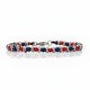Bracciale Rosso Blu Bologna Braid