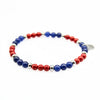 Steine: mehrfarbiges Hartsteinarmband