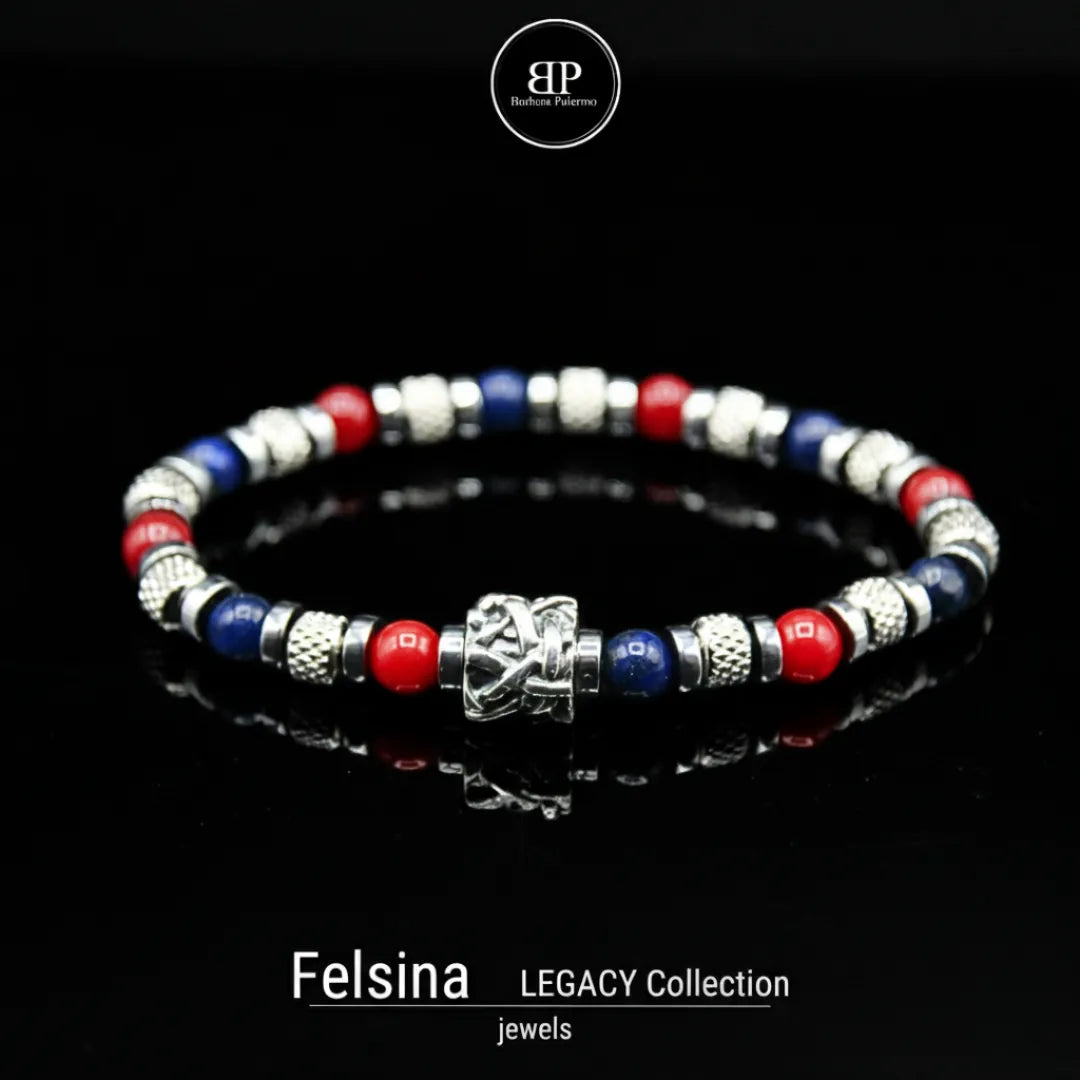 Lila Tigerauge-Armband PASSION mit Silberanschlüssen