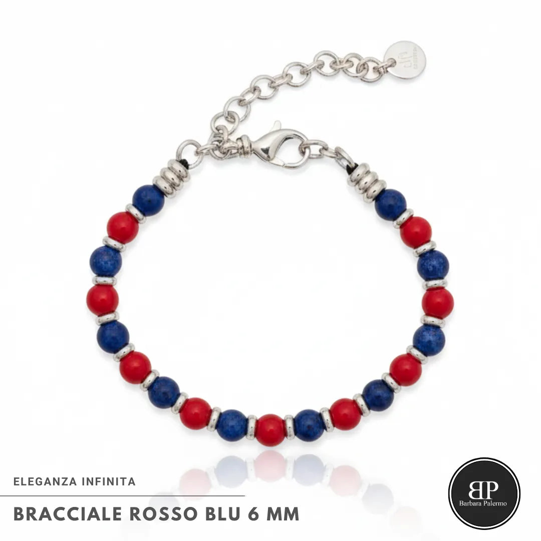 Bracciale Rosso Blu: Eleganza Infinita