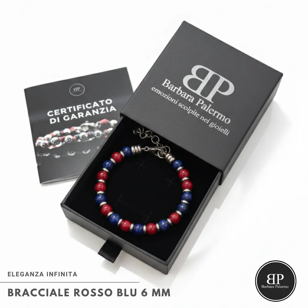 Bracciale Rosso Blu: Eleganza Infinita