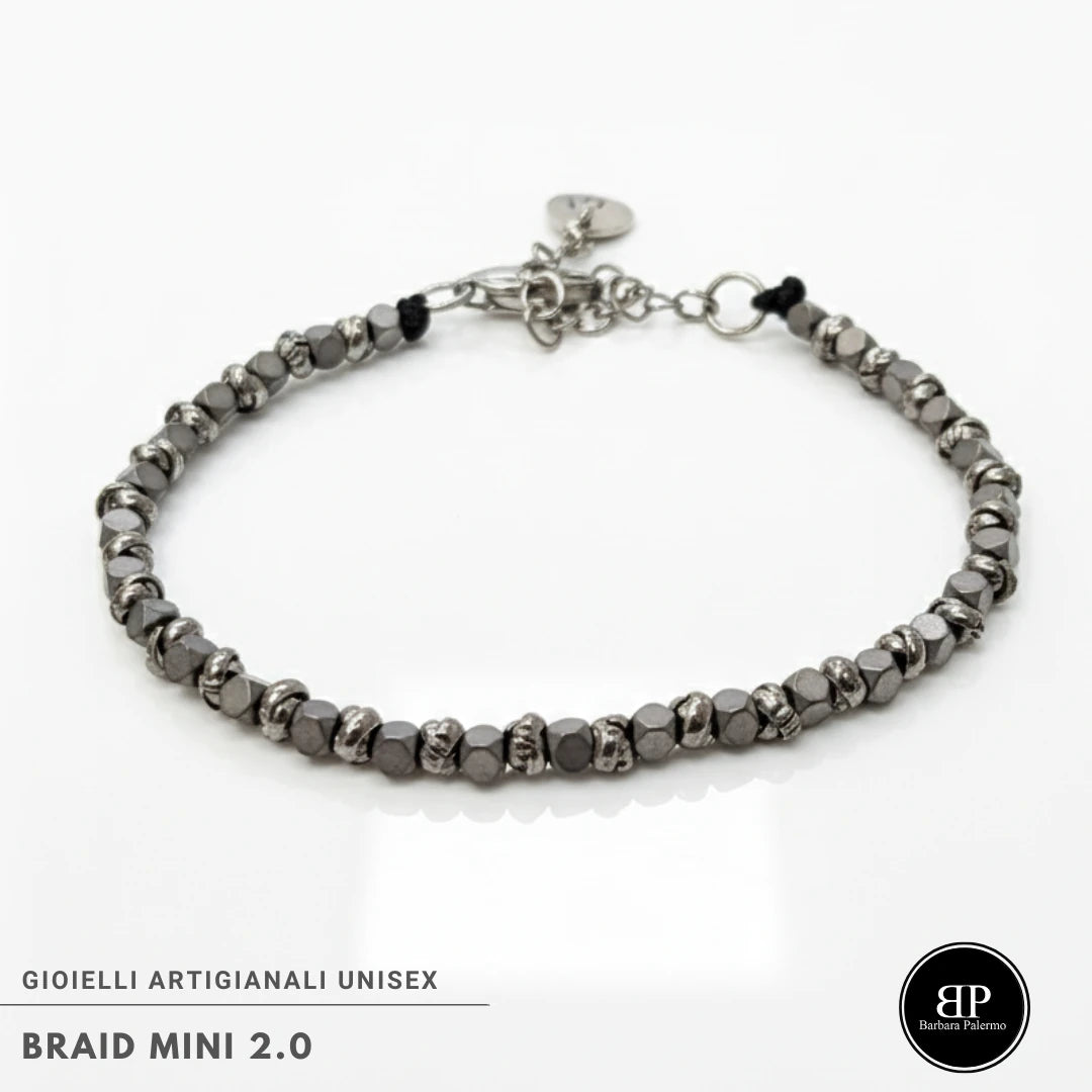 Bracciale Braid Mini 2.0 – Cubotti Grigio opaco