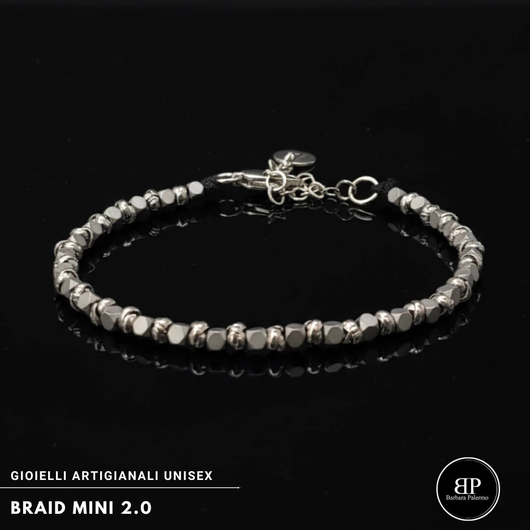 Bracciale Braid Mini 2.0 – Cubotti Grigio opaco