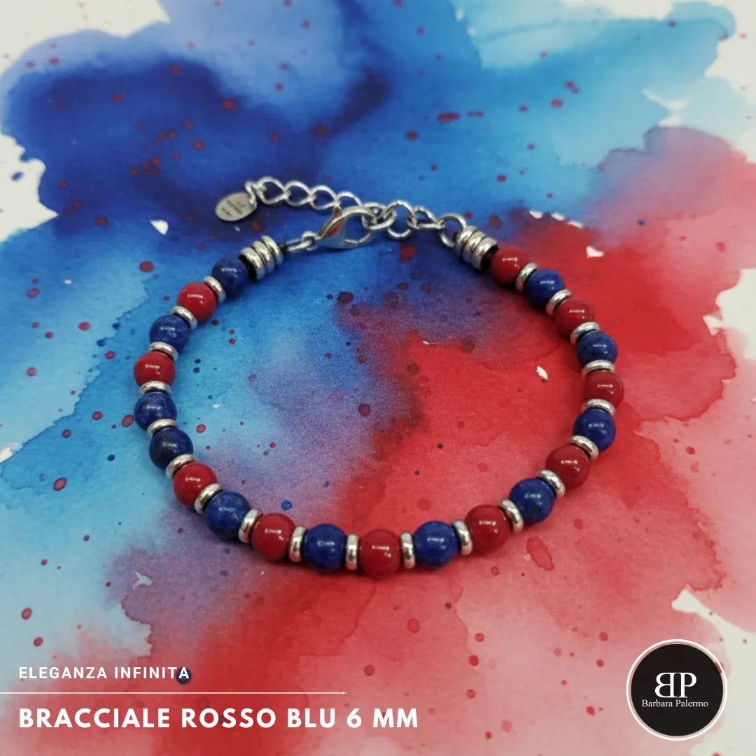 Bracciale Rosso Blu: Eleganza Infinita