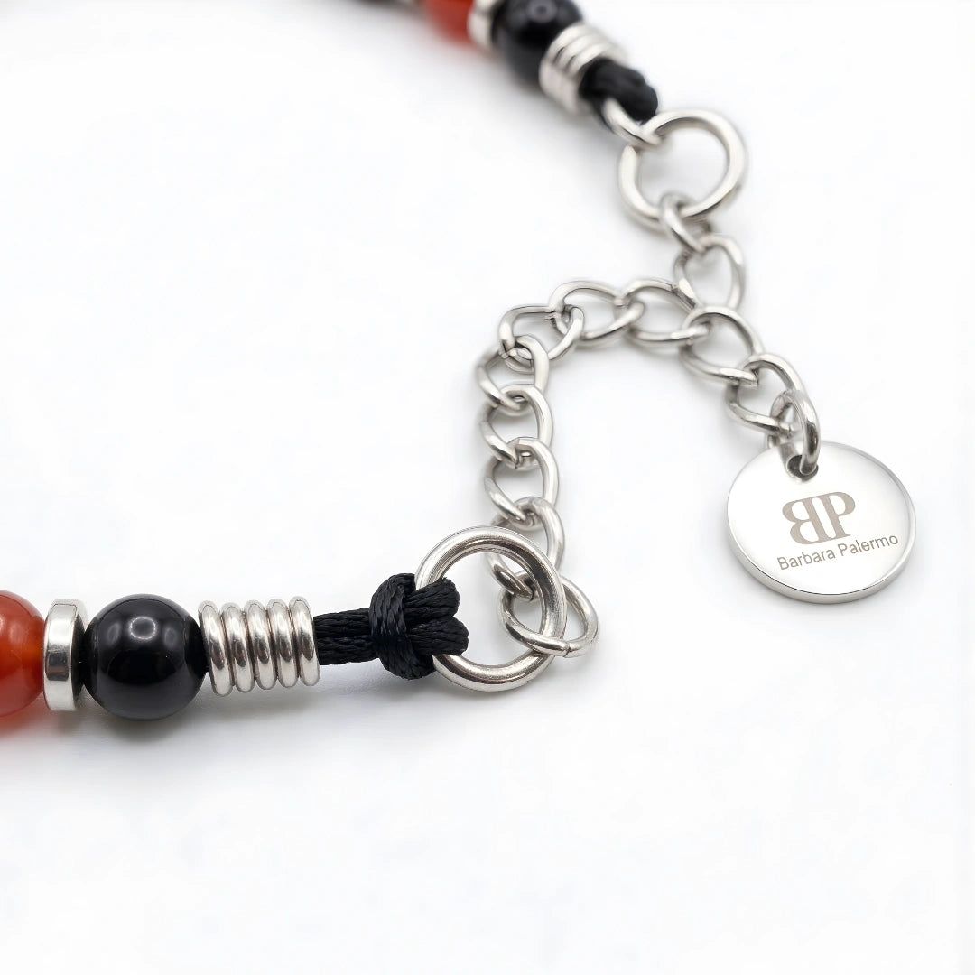 Steine: mehrfarbiges Hartsteinarmband