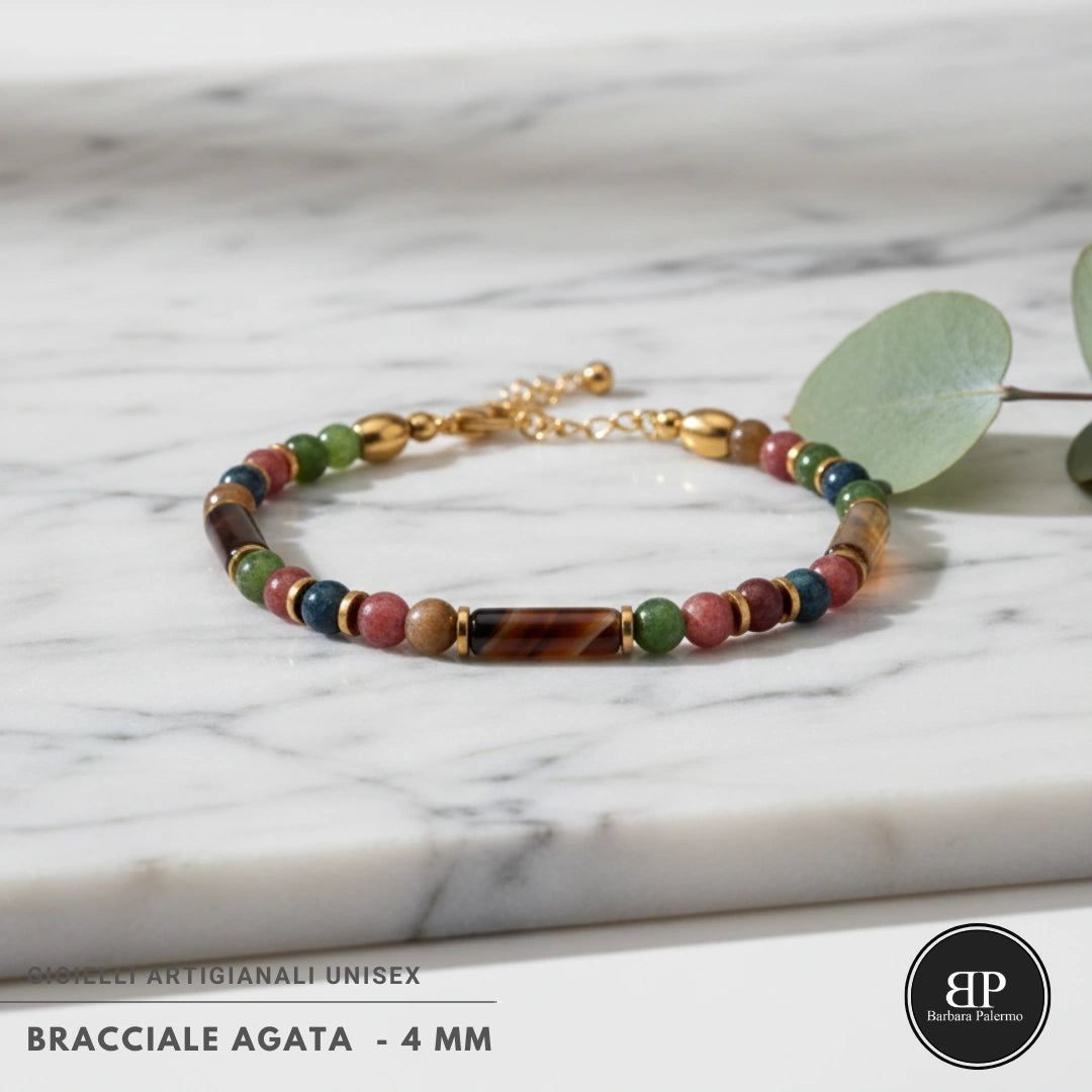 Indisches Achat-Halsband
