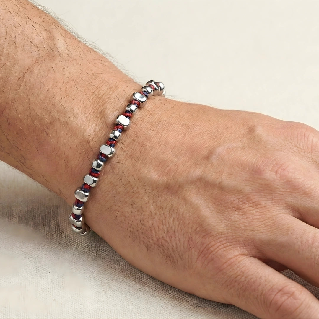 Steine: mehrfarbiges Hartsteinarmband