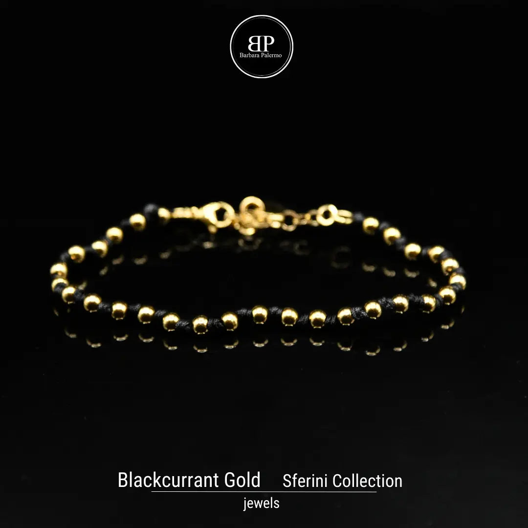 Bracciale Blackcurrant Gold - Raffinatezza e Lusso al Polso