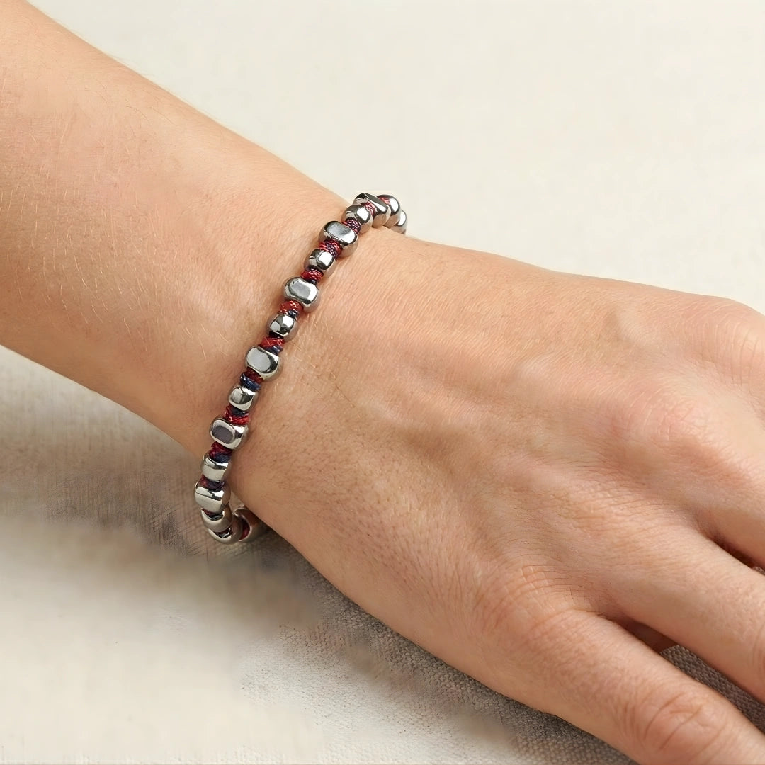 Steine: mehrfarbiges Hartsteinarmband