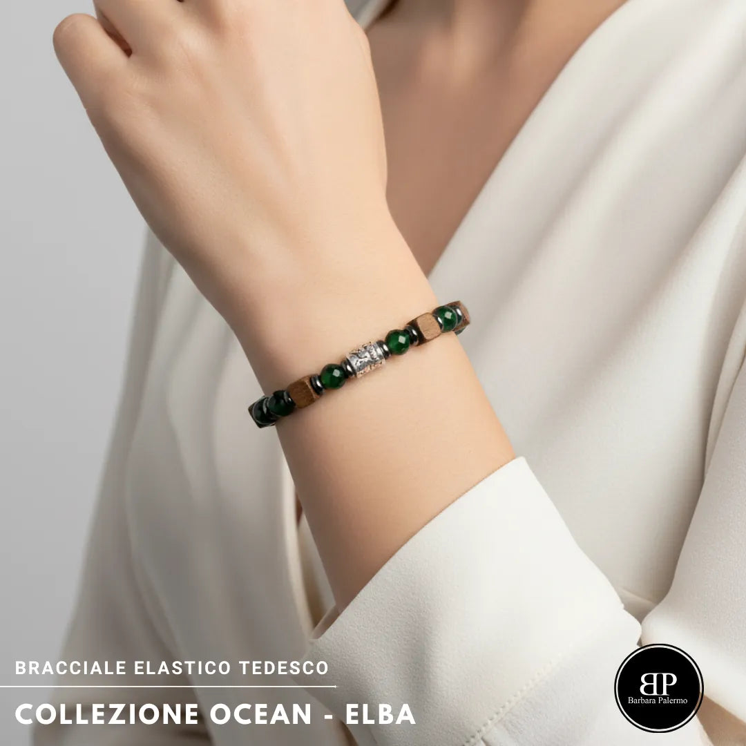 Bracciale Elba – Armonia tra Mare, Legno e Pietra