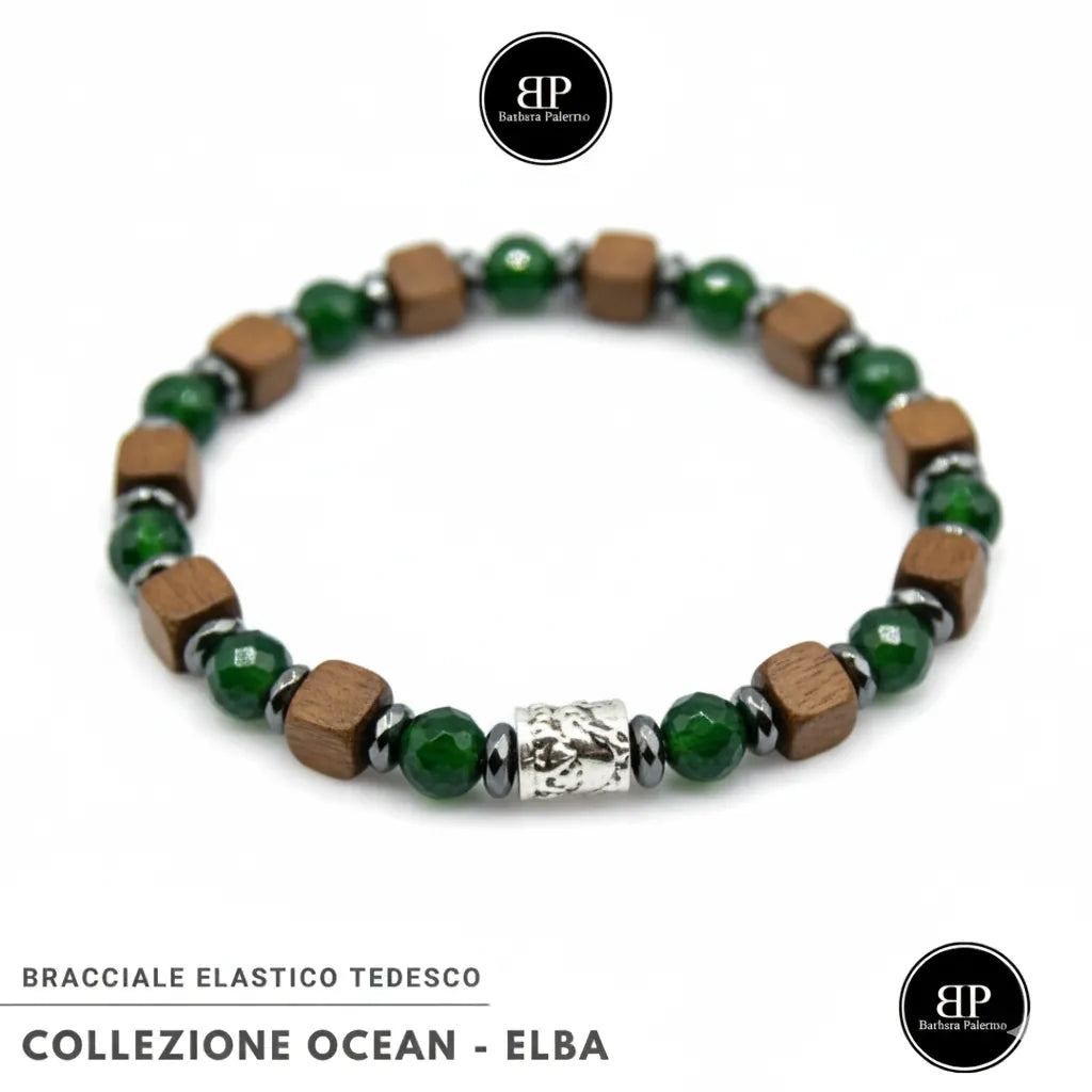 Bracciale Elba – Armonia tra Mare, Legno e Pietra