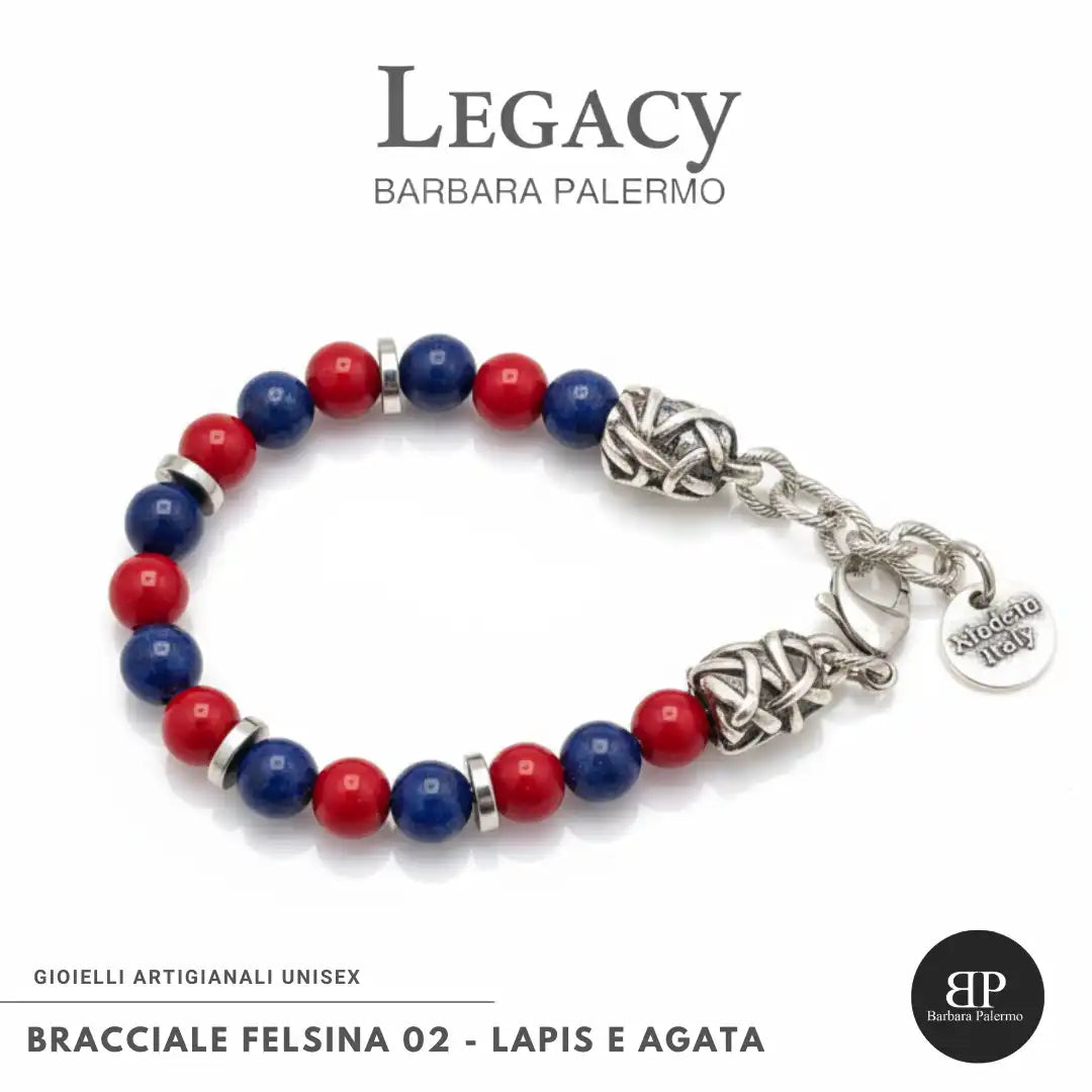 Bracciale Felsina 02 – Rosso Blu