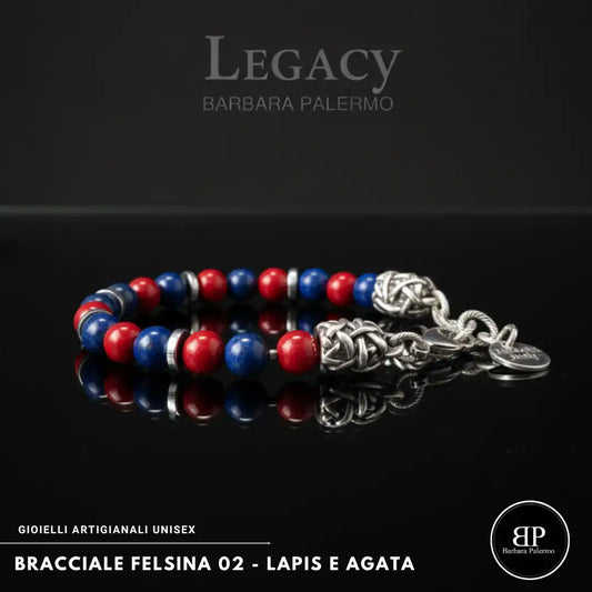 Bracciale Felsina 02 – Rosso Blu