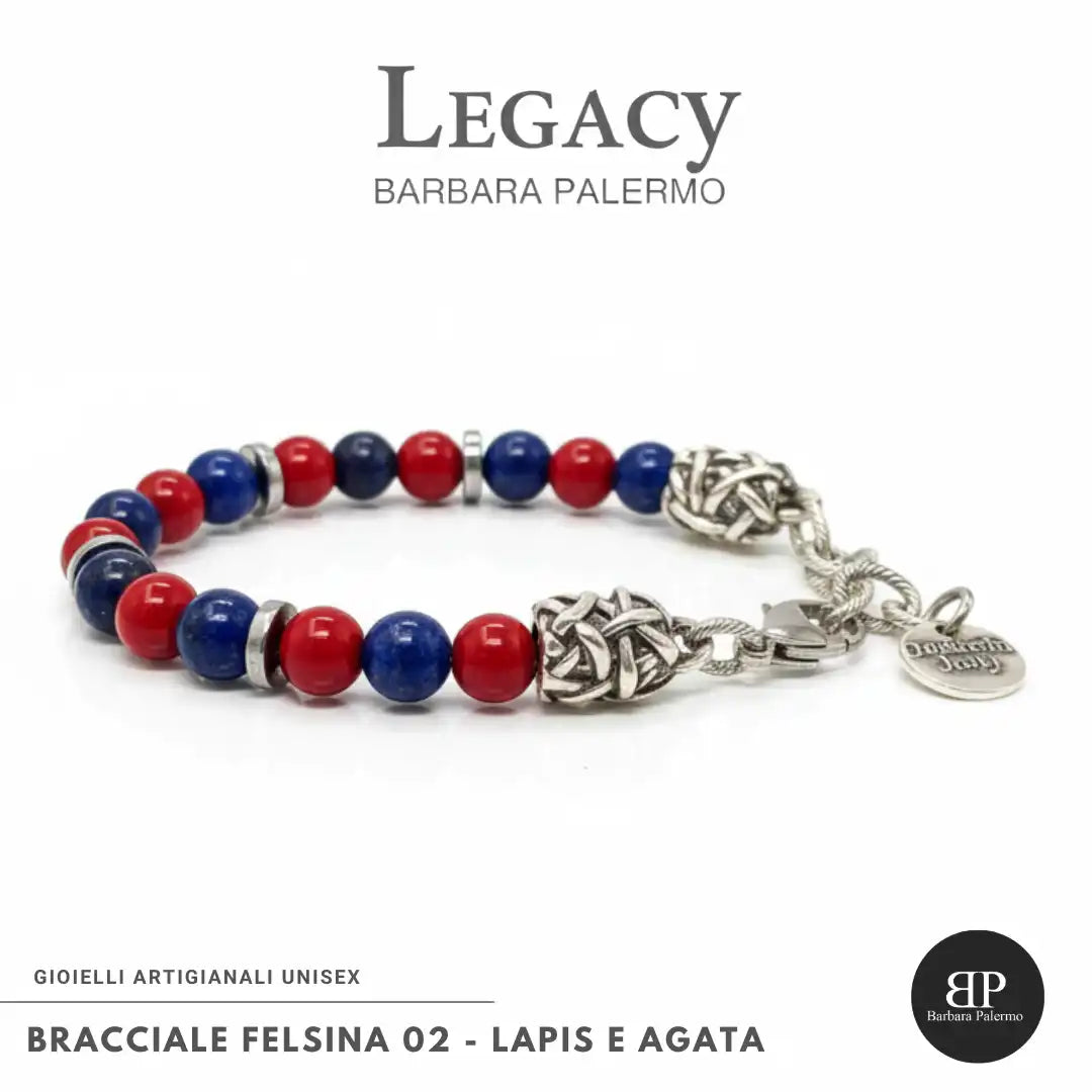 Bracciale Felsina 02 – Rosso Blu