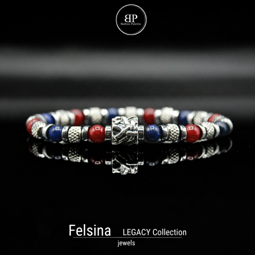 Lila Tigerauge-Armband PASSION mit Silberanschlüssen