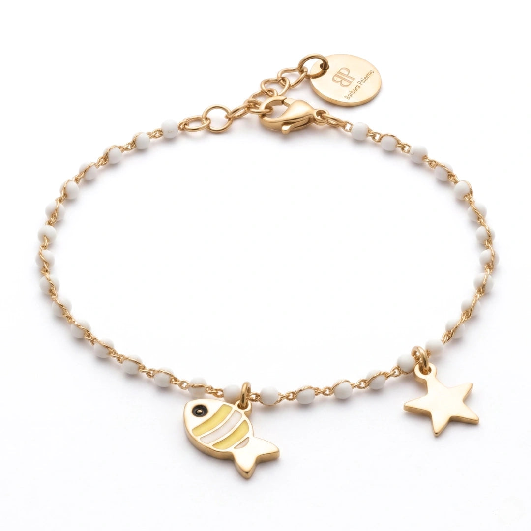 Bracciale Sea Perla Marina con Pesciolino e Stella