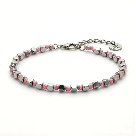 Bracciale Luminex Rosa Cubi