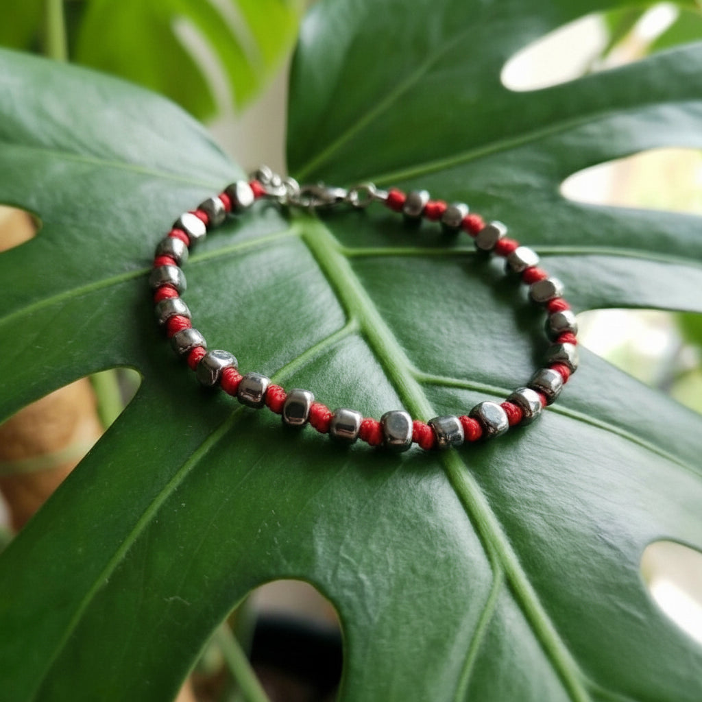 Bracciale Nautico ematite Luminex Rosso