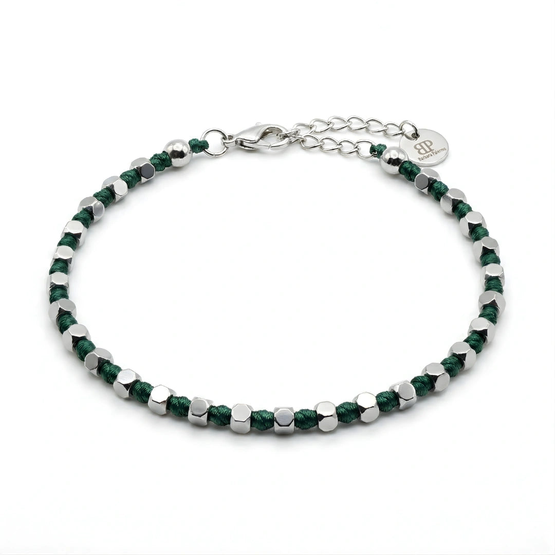 Bracciale Luminex Verdone – Cubotti Ematite Argento