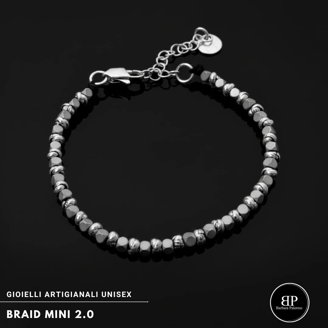 Bracciale Braid Mini 2.0 – Cubotti Grigio opaco