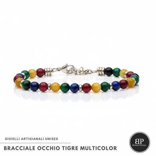 Bracciale Stones - Occhio di Tigre Multicolore