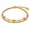Bracciale NÉA Doppia Catena Albero della Vita con Cristalli in Acciaio 316L
