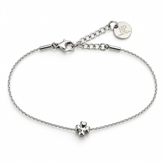 Bracciale NÉA Quadrifoglio in Acciaio